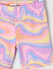 Mac & Ellie Psychedelic Waves Bike Short, Multi product photo View 02 S