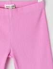 Mac & Ellie Rib Bike Short, Bubblegum product photo View 02 S