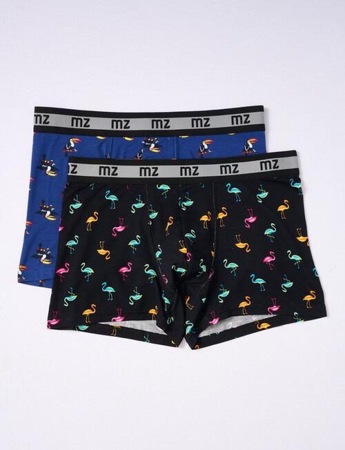 Mazzoni Flamingo & Toucan Viscose from Bamboo Trunk, 2-Pack, Black & Blue product photo