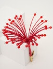 Christmas Shop Pohutukawa Beaded Clip, Red product photo View 02 S