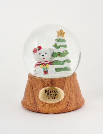 Santa Bear Missy Bear Snow Globe product photo