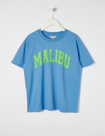 Switch Short Sleeve Oversize Malibu Tee, Blue product photo