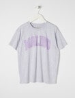 Switch Short Sleeve Oversize Malibu Tee, Grey Marle product photo