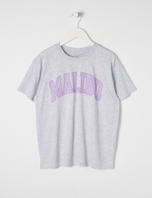 Switch Short Sleeve Oversize Malibu Tee, Grey Marle product photo