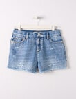 Switch Distressed Denim Short, Mid Blue product photo View 03 S