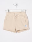 Teeny Weeny Play Time Terry Shorts, Parchment product photo