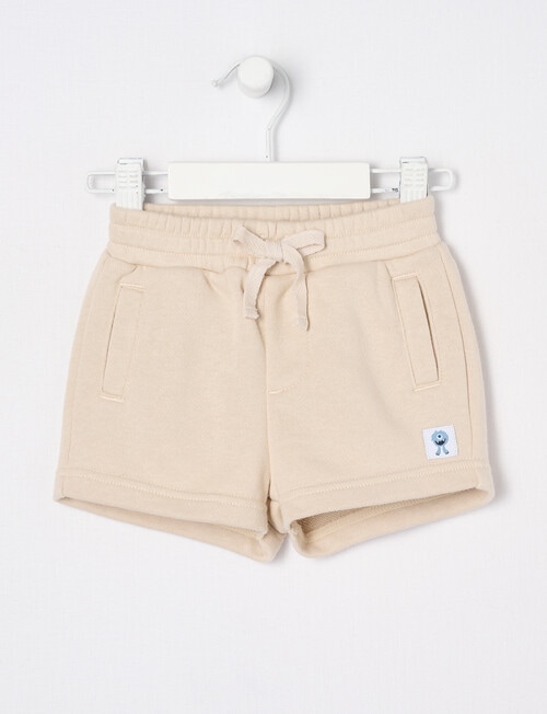 Teeny Weeny Play Time Terry Shorts, Parchment product photo