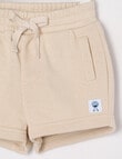 Teeny Weeny Play Time Terry Shorts, Parchment product photo View 02 S