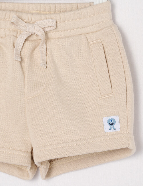 Teeny Weeny Play Time Terry Shorts, Parchment product photo View 02 L