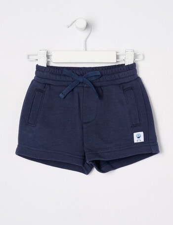 Teeny Weeny Play Time Terry Shorts, Navy product photo