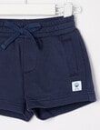 Teeny Weeny Play Time Terry Shorts, Navy product photo View 02 S