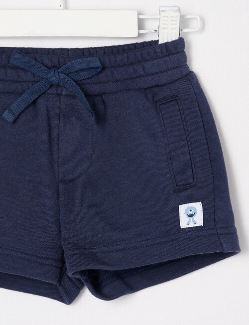 Teeny Weeny Play Time Terry Shorts, Navy product photo View 02 L