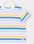 Teeny Weeny Play Time Striped Short-Sleeve Tee, Multi product photo View 02 S