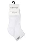 Calvin Klein Bamboo-Blend Quarter Crew Sock, 3-Pack, White product photo View 02 S