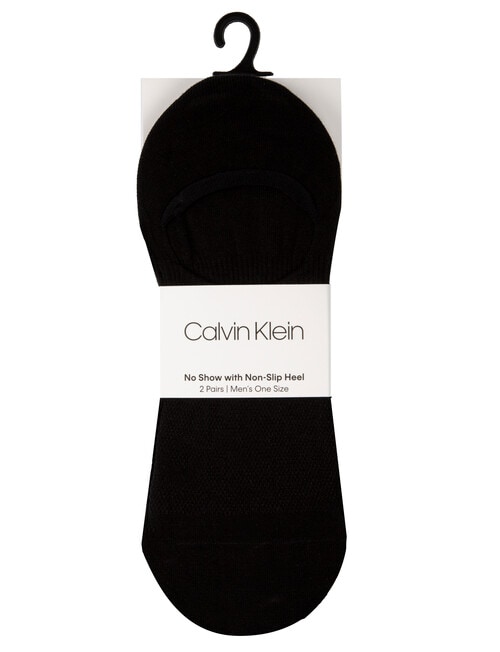 Calvin Klein No show Socks, 2-Pack, Black product photo View 02 L