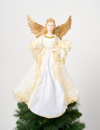 Christmas Shop Angel Tree Topper, Gold product photo