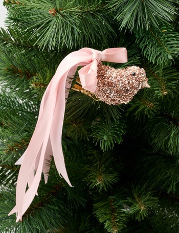 Christmas Shop Sequinned Bird Clip, Pink product photo