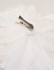 Christmas Shop Feather Flower Clip, Large, White product photo View 03 S