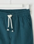 Mac & Ellie Woven Textured Short, Teal product photo View 02 S