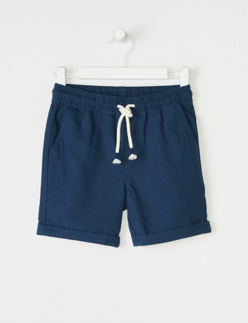 Mac & Ellie Woven Textured Short, Navy product photo