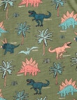 Mac & Ellie Dino All Over Print Short Sleeve Tee, Khaki product photo View 02 S