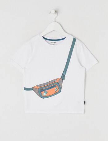 Mac & Ellie Bag Short Sleeve Tee, White product photo