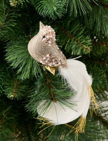 Christmas Shop Jewelled Bird, Champagne product photo