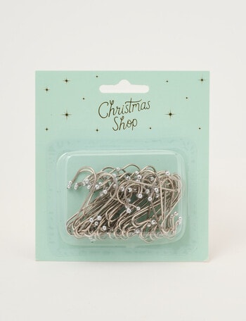 Home Of Christmas Ornament Hook, 50-Piece, Silver product photo