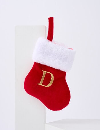 Christmas Shop Mini Stocking Alphabet, D product photo