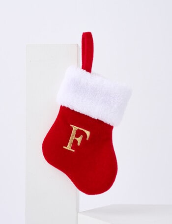 Christmas Shop Mini Stocking Alphabet, F product photo