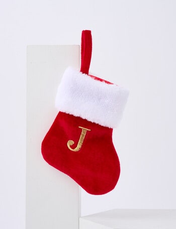 Christmas Shop Mini Stocking Alphabet, J product photo