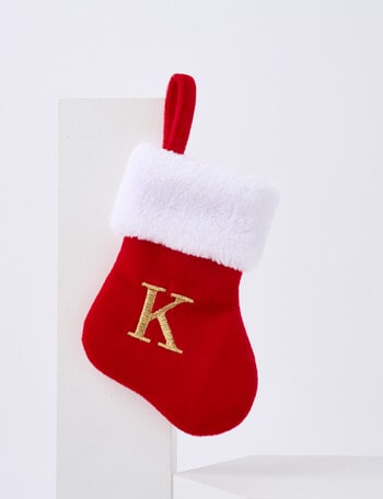 Christmas Shop Mini Stocking Alphabet, K product photo