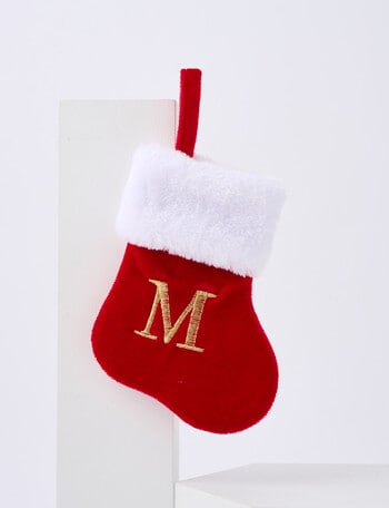 Christmas Shop Mini Stocking Alphabet, M product photo