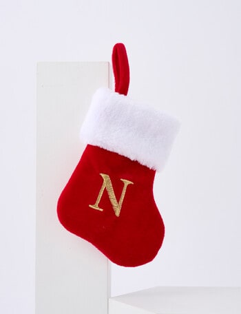 Christmas Shop Mini Stocking Alphabet, N product photo