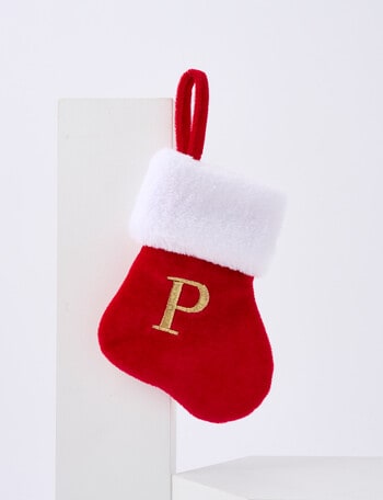 Christmas Shop Mini Stocking Alphabet, P product photo