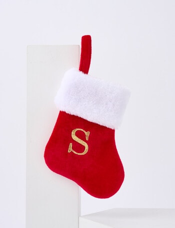 Christmas Shop Mini Stocking Alphabet, S product photo