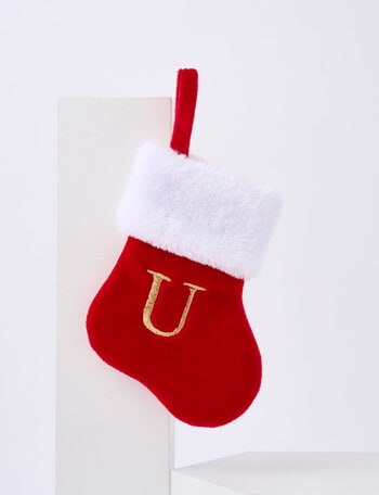 Christmas Shop Mini Stocking Alphabet, U product photo