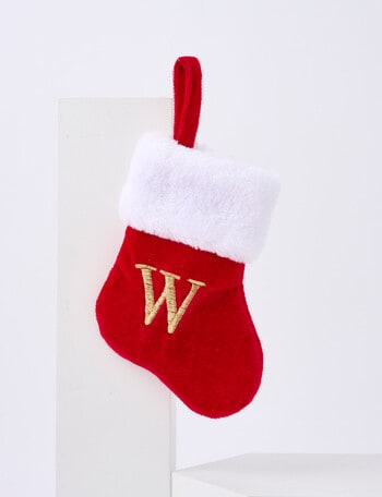 Christmas Shop Mini Stocking Alphabet, W product photo