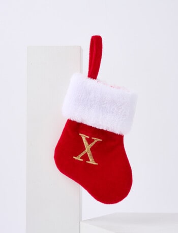 Christmas Shop Mini Stocking Alphabet, X product photo