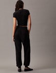 Calvin Klein Premium Monologo Jog Pant, Black product photo View 02 S