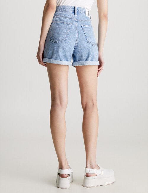 Calvin Klein Mom Short, Light Blue product photo View 02 L