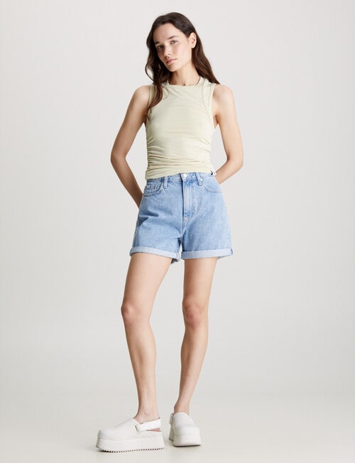 Calvin Klein Mom Short, Light Blue product photo View 03 L