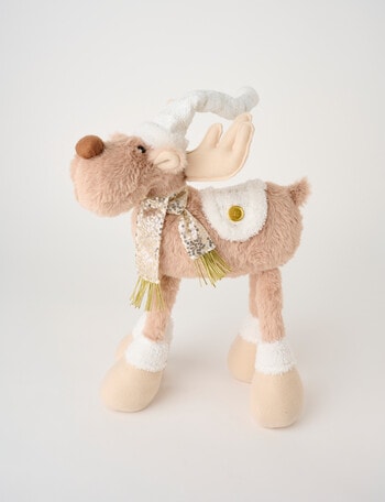 Christmas Shop Woodland Wonders Woodland Standing Deer, Beige product photo