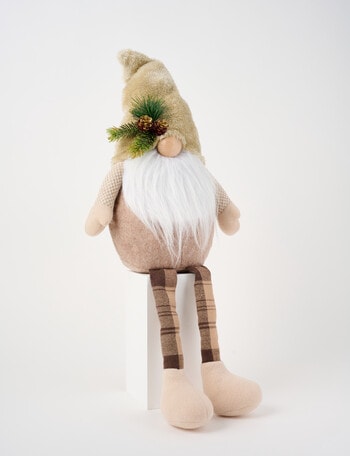 Christmas Shop Woodland Wonders Woodland Gnome, Large, Beige product photo