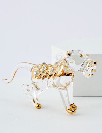 Christmas Shop Chinese Zodiac Tiger Hanging Decoration, Gold product photo