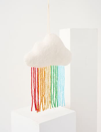 Christmas Shop Summers Sleigh Felt, Beaded Rain Cloud product photo