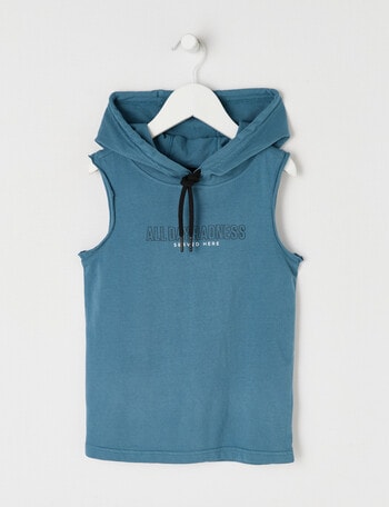 Mac & Ellie Short Sleeve Tank, Teal product photo