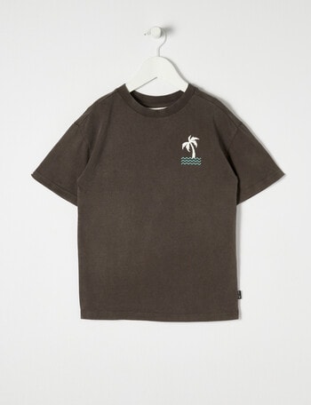 Mac & Ellie Acid Box Fit Short Sleeve Tee, Charcoal product photo