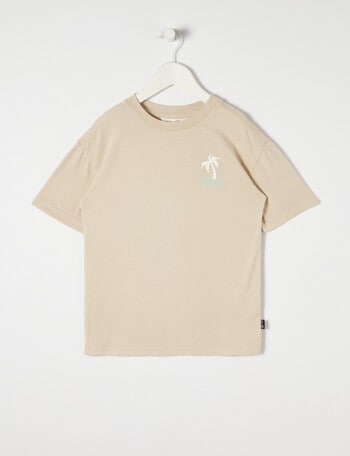 Mac & Ellie Acid Box Fit, Short Sleeve Tee, Putty product photo