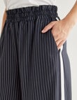 Whistle Sport Stripe Short Length Jog Pant, Navy Pinstripe product photo View 04 S